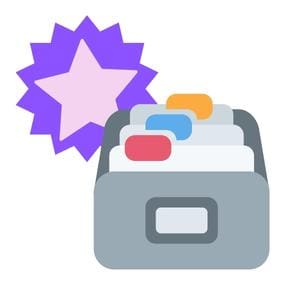 cute card catalog icon