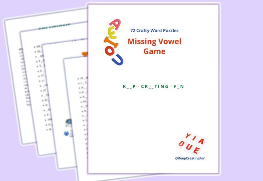 Missing Vowel Game for Creatives